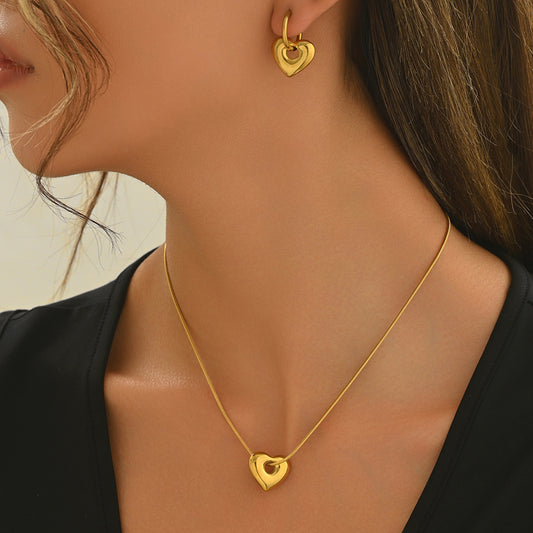 Golden Necklase & Earrings