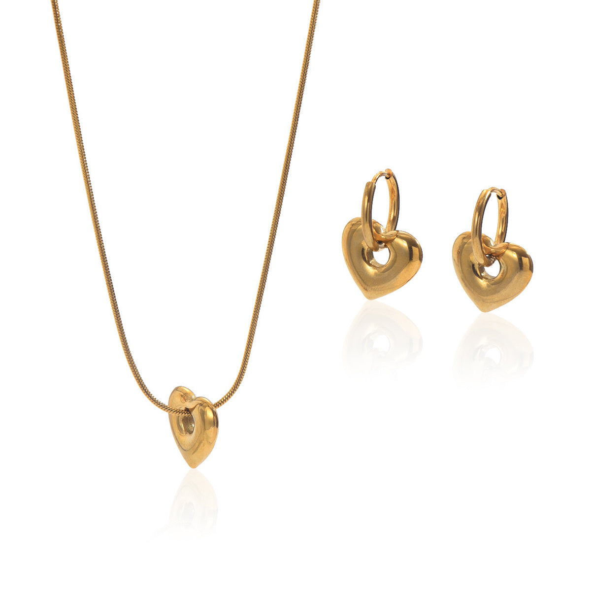 Golden Necklase & Earrings